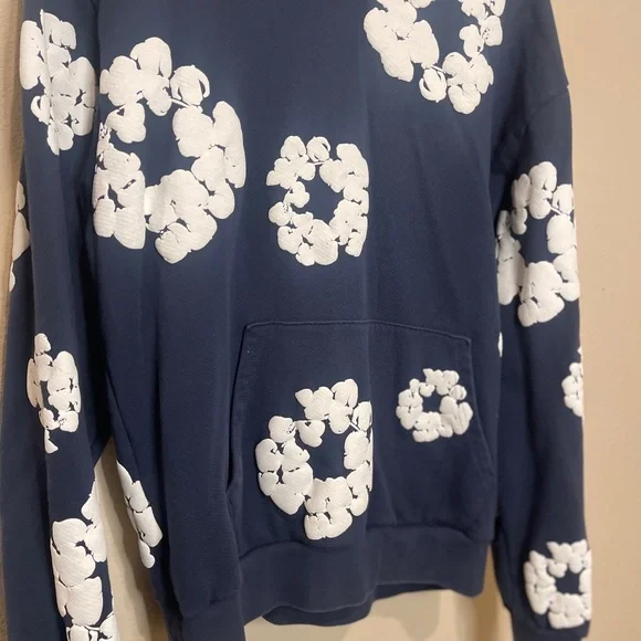 Denim Tears Men's hoodie navy blue - Picture 2 of 8